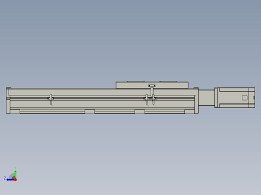 全封闭丝杆直线模组DMS220-TCRDMS220-L10S400-PS750B-C2U-TCR-P5右视缩略图