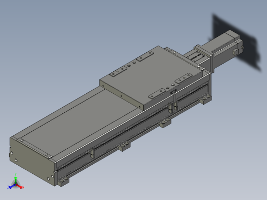 全封闭丝杆直线模组DMS220-TCRDMS220-L10S400-PS750B-C2U-TCR-P5正等轴测缩略图