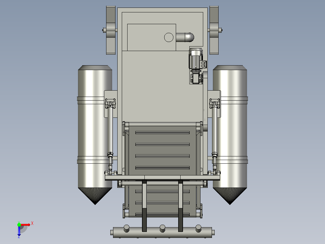 马蹄茨菇收割机俯视图