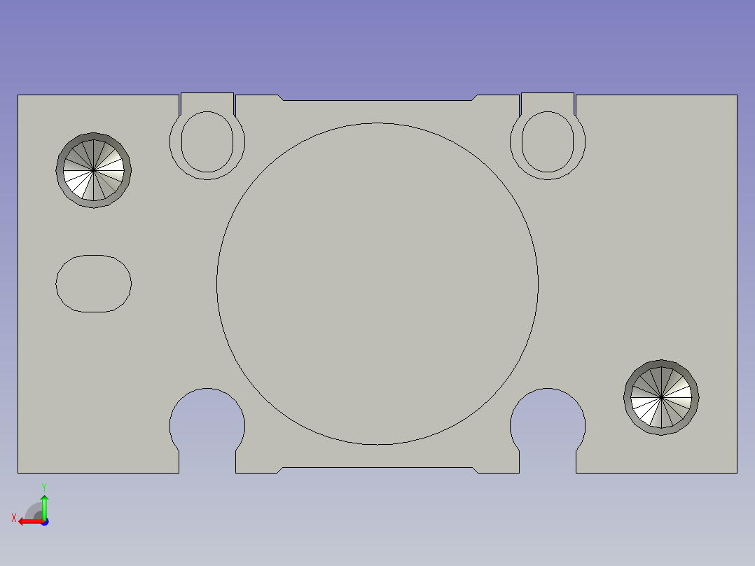 气缸夹爪组件-3-1后视图