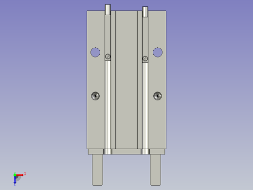 气缸夹爪组件-3-1俯视缩略图