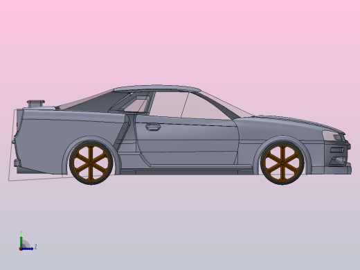 日产 GTR左视缩略图