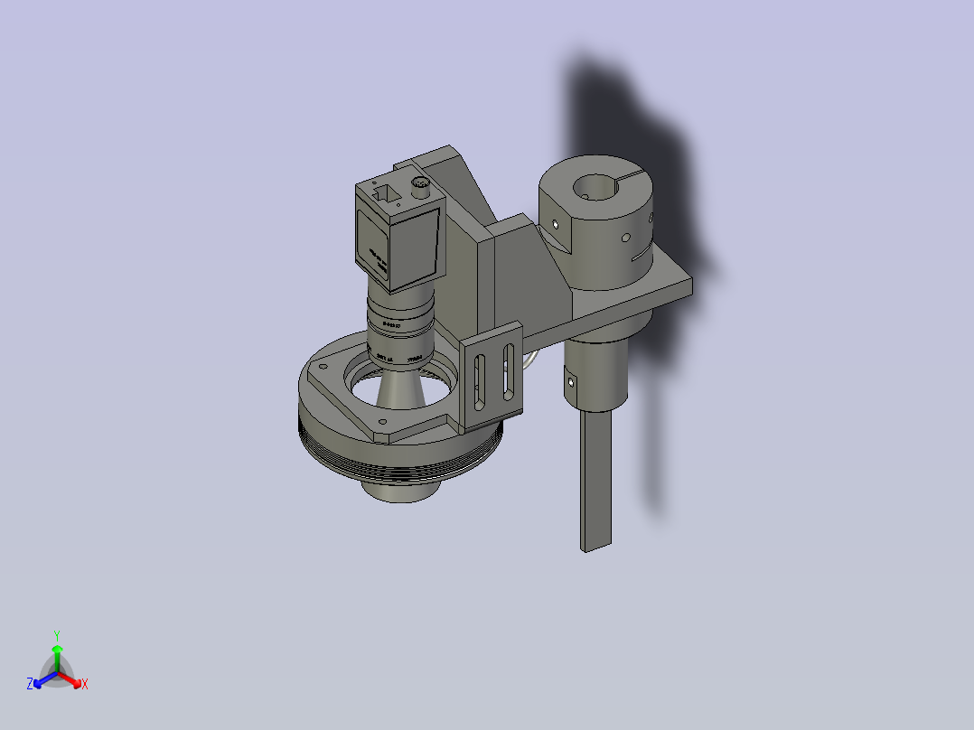 机器人检测对位CCD+吸嘴主视图