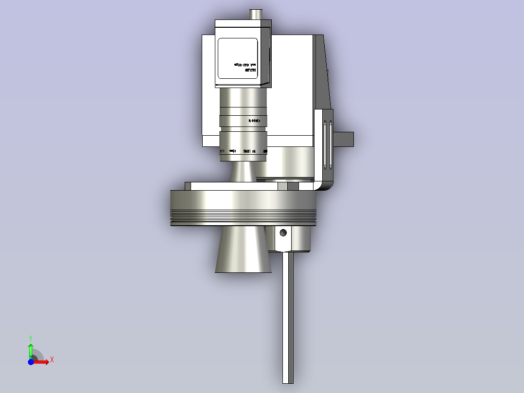 机器人检测对位CCD+吸嘴前视图