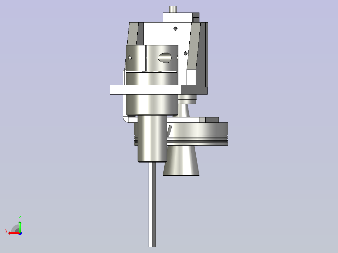 机器人检测对位CCD+吸嘴后视图