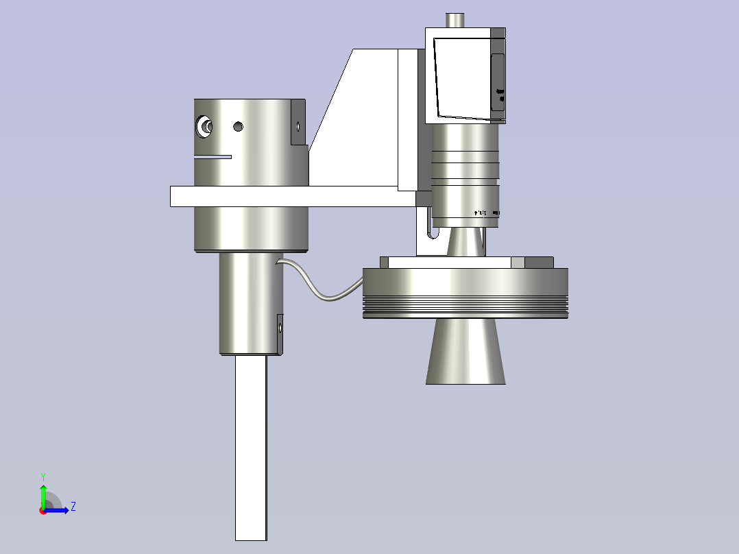 机器人检测对位CCD+吸嘴左视图