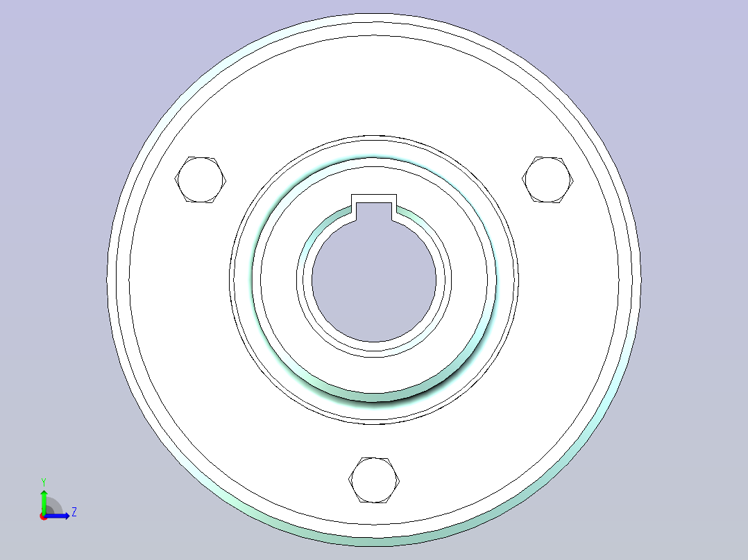 弹性柱销联轴器 HL2 28X62-32X62(基准)左视图