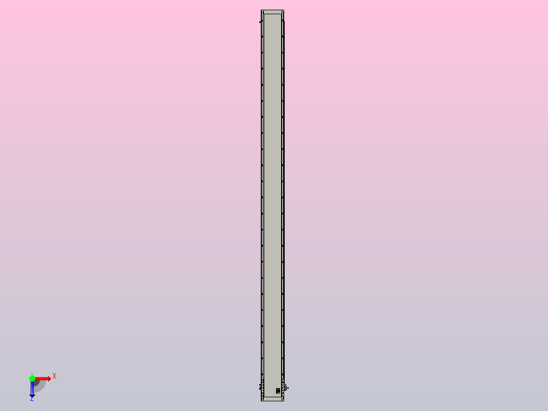 直驱直线电机轴TPA-LNP3-170-75C2-1-L2700-3-C-10-N3俯视图