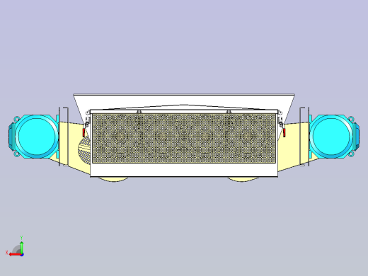 新型螺旋输送机3D模型后视缩略图