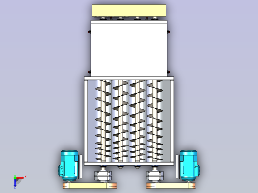 新型螺旋输送机3D模型俯视缩略图