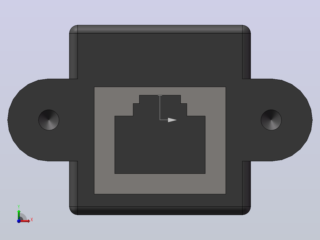 RJ45网线插口前视图