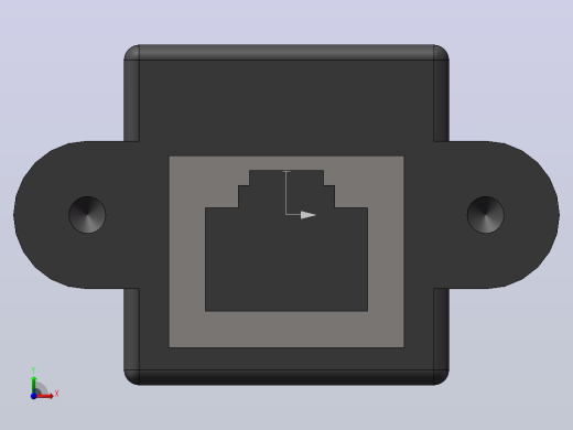 RJ45网线插口前视缩略图