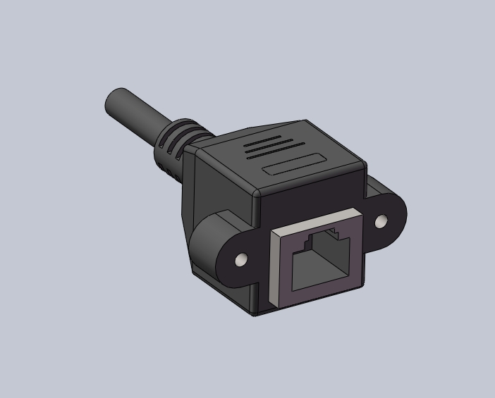 RJ45网线插口 三维模型下载 - SolidWorks三维模型下载 – 珊瑚网