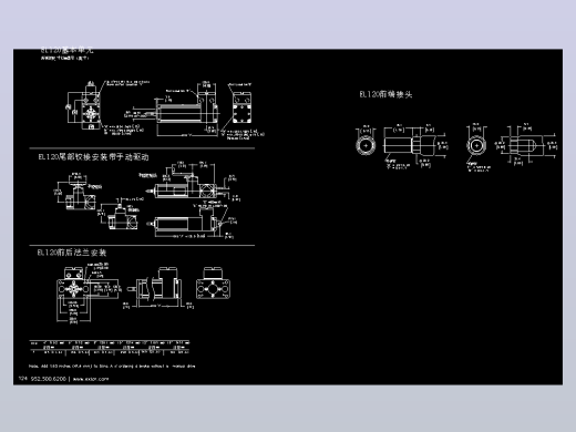 EXLAR伺服缸CAD