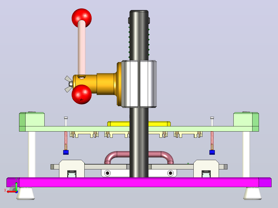 PCB板数控切割机设备3D图后视图