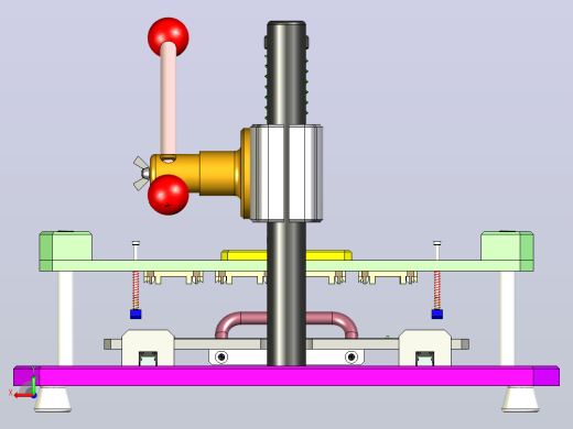 PCB板数控切割机设备3D图后视缩略图