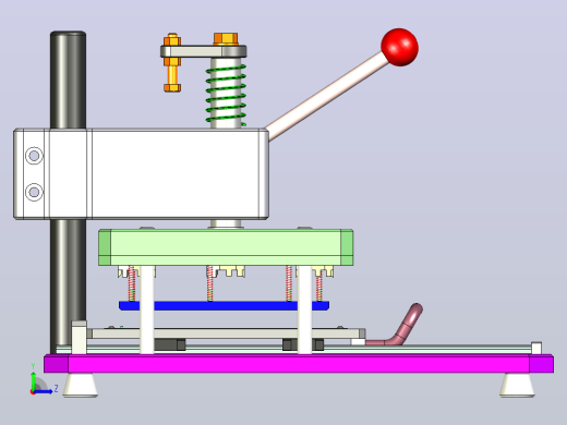 PCB板数控切割机设备3D图左视缩略图