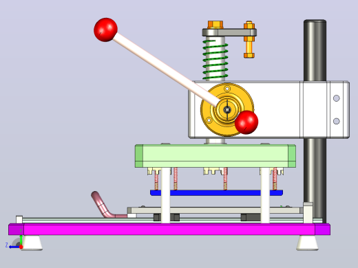 PCB板数控切割机设备3D图右视缩略图