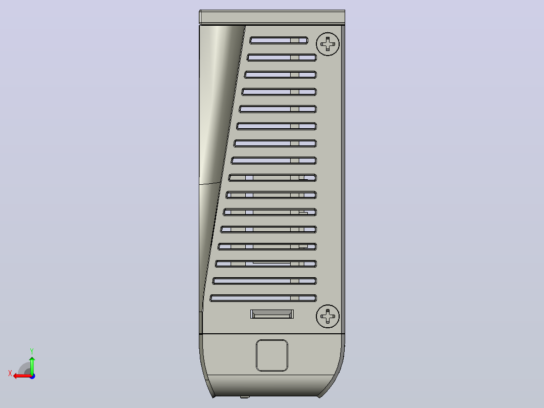 闭环步进电机与驱动器CL3C-EC507_3D模型后视图