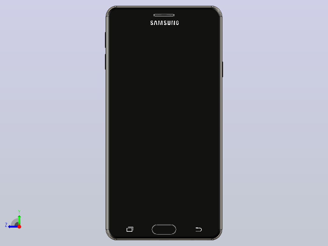 三星galaxy j prime 右视图