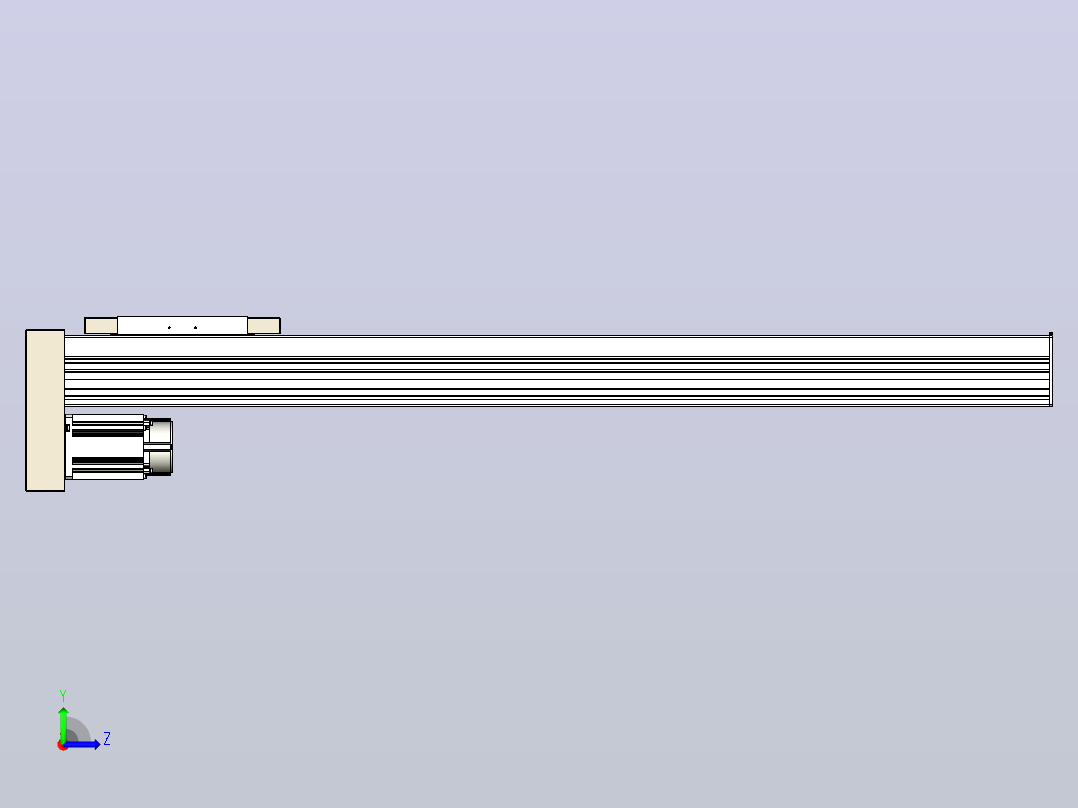 滚珠丝杠直线轴带导轨全封闭TPA-HCR-220D-3210C-L1150-MP-C-P1K-N3左视图