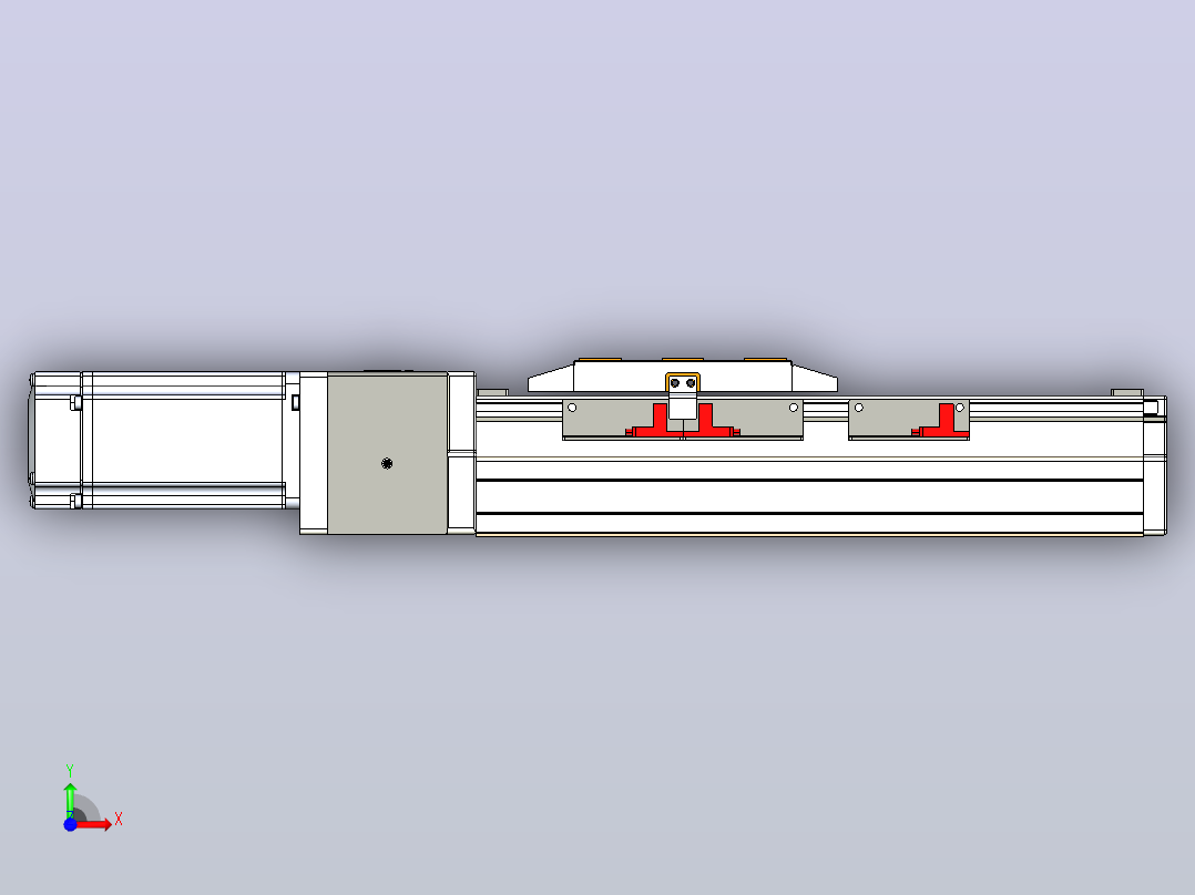 GTH 内嵌式模组 FTH80-PD-P40  TOYO 电缸滑台[FTH80-100-PD-P40]前视图