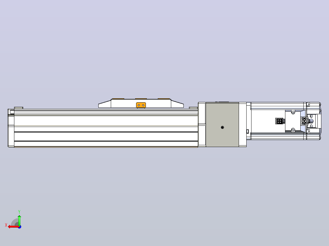 GTH 内嵌式模组 FTH80-PD-P40  TOYO 电缸滑台[FTH80-100-PD-P40]后视图