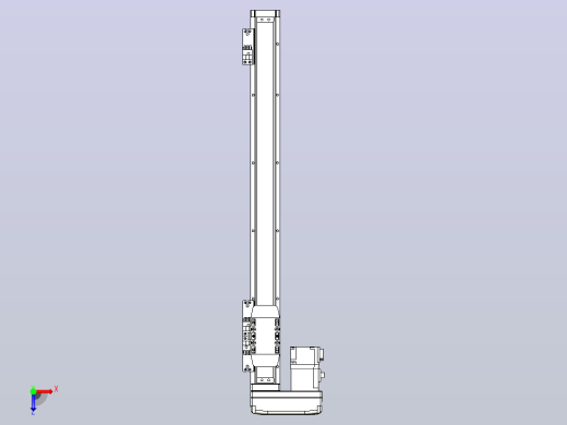 滚珠丝杠直线轴内置导轨TPA-GCR-40-1210C-L400-ML-M10-N3俯视缩略图