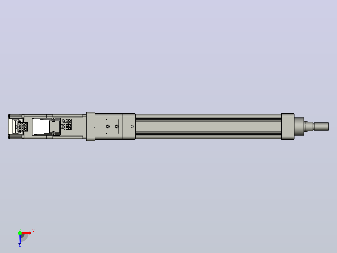 轻载电动缸TPA-ESR25-1002C-L150-M-W-P10-C3俯视图