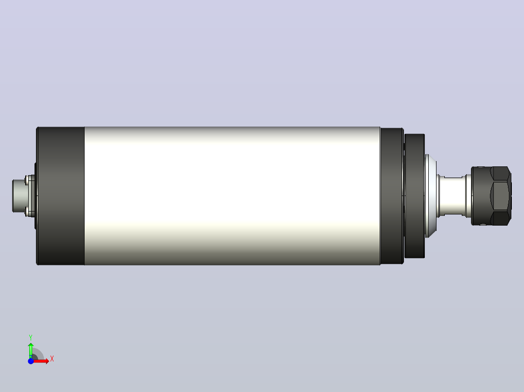 GDZ-80-2.2A型轴滚筒辊筒前视图