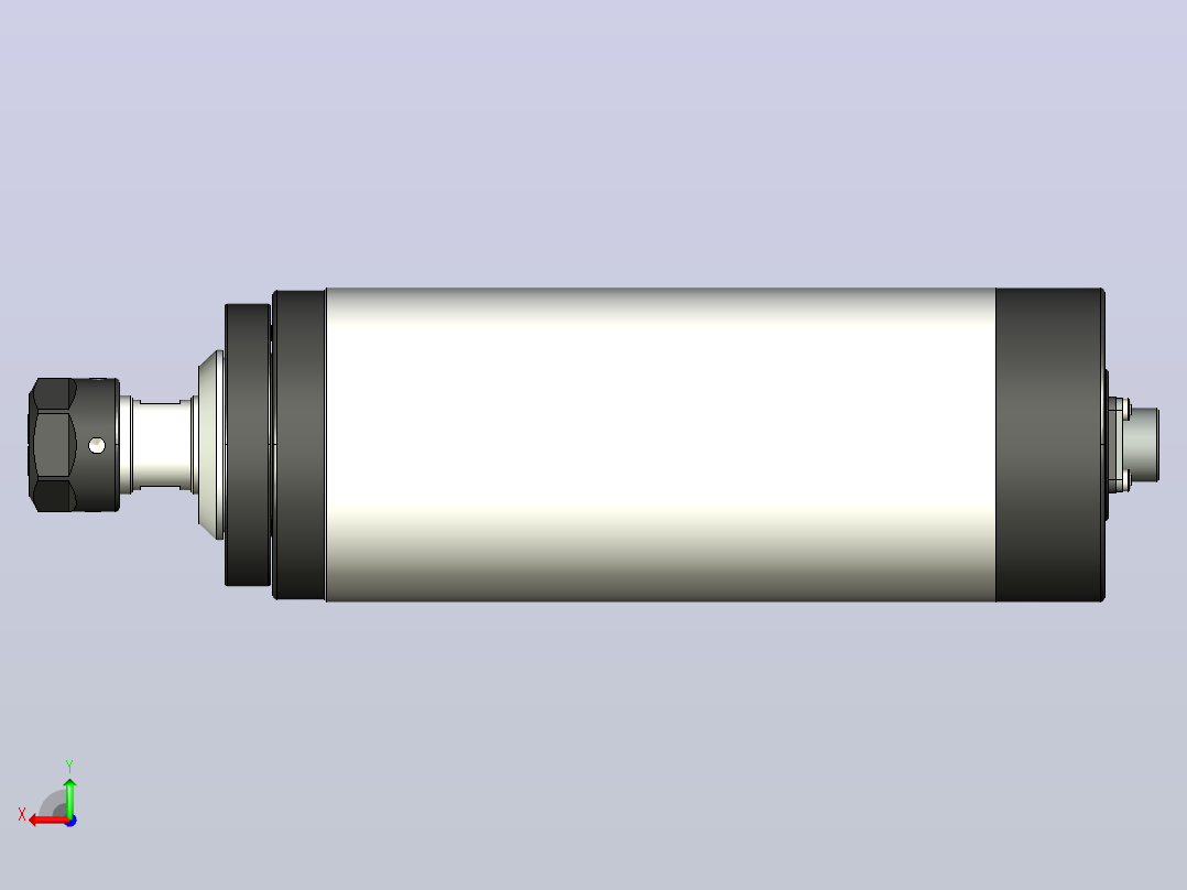 GDZ-80-2.2A型轴滚筒辊筒后视图
