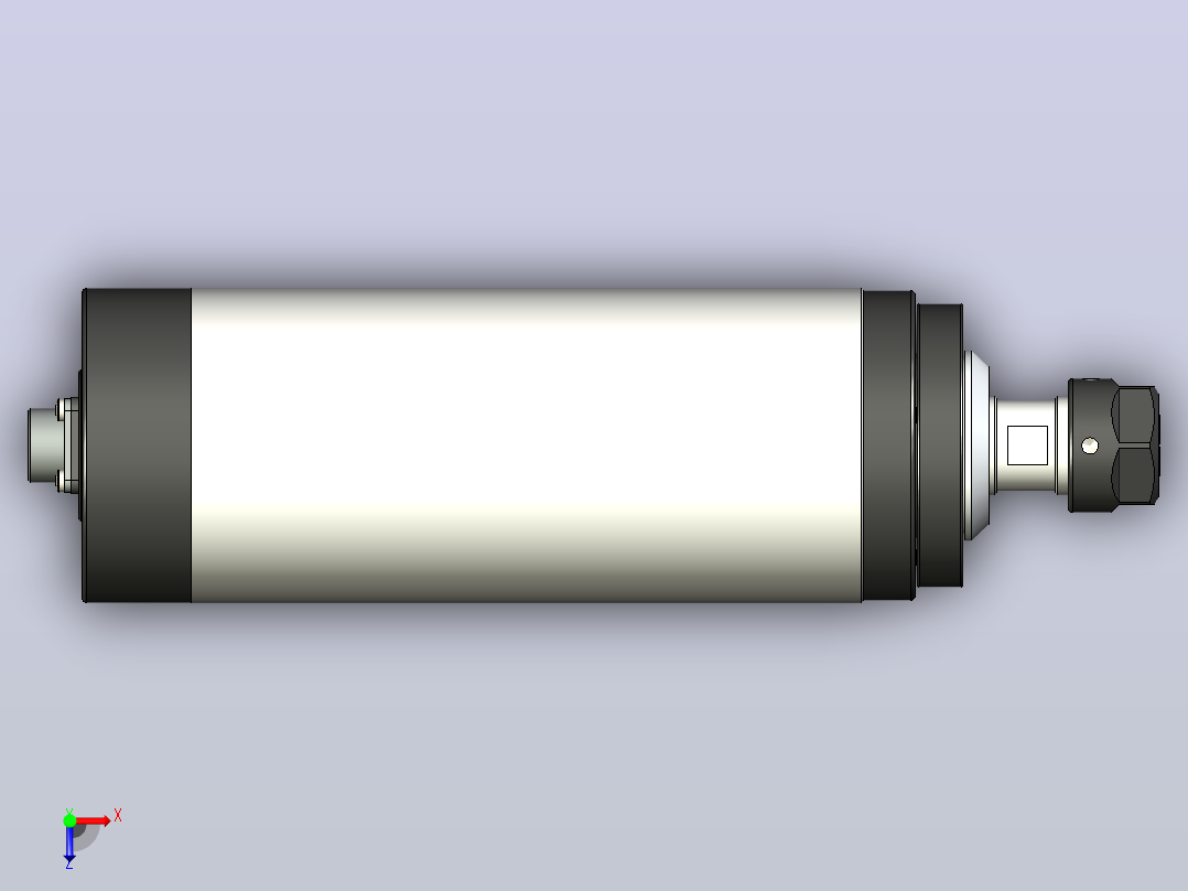 GDZ-80-2.2A型轴滚筒辊筒俯视图
