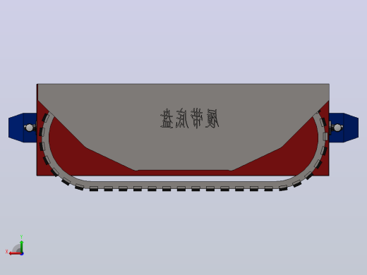 新型橡胶履带底盘运输车后视缩略图