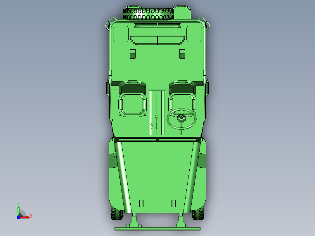 Willys MB 军用吉普车前视图