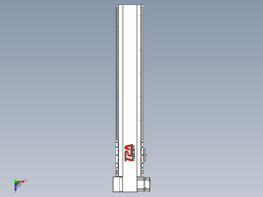 皮带直线轴半封闭可选导轨TPA-HNB-120D-110-L500-LP-Y-P40-N3俯视缩略图