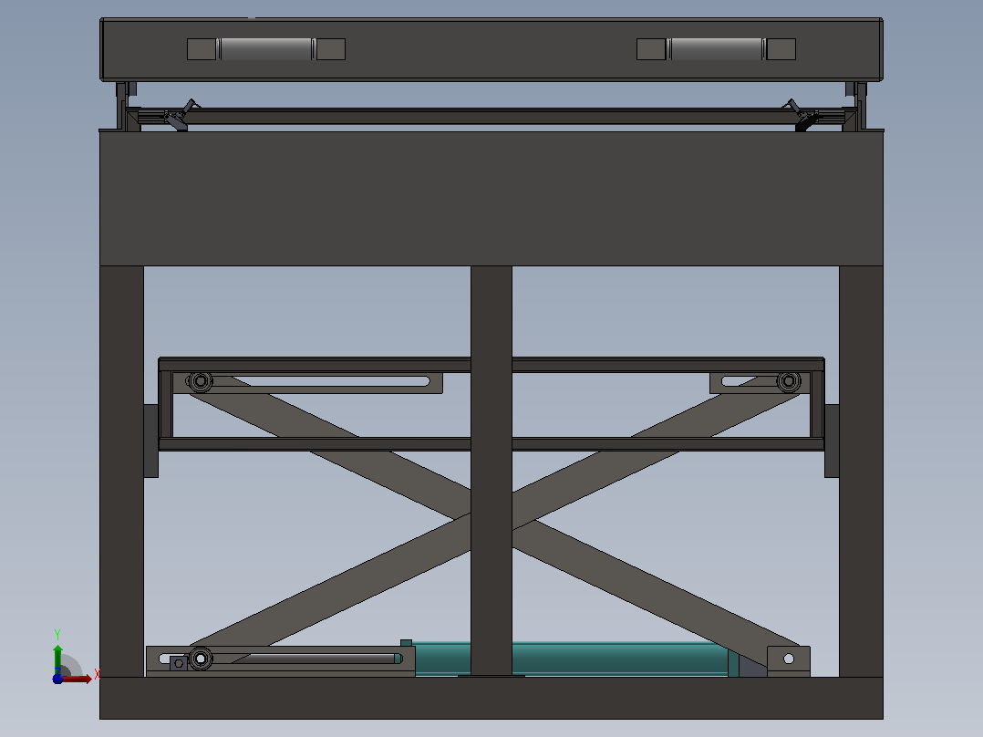 6 x 4 英尺真空成型机-vacuum-forming-machine-模型格式为 sw前视图