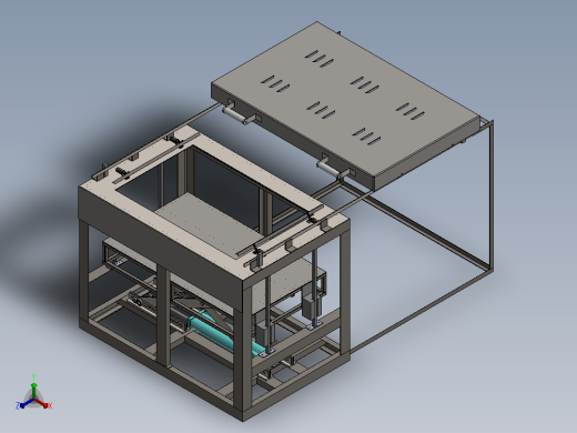6 x 4 英尺真空成型机-vacuum-forming-machine-模型格式为 sw正等轴测缩略图