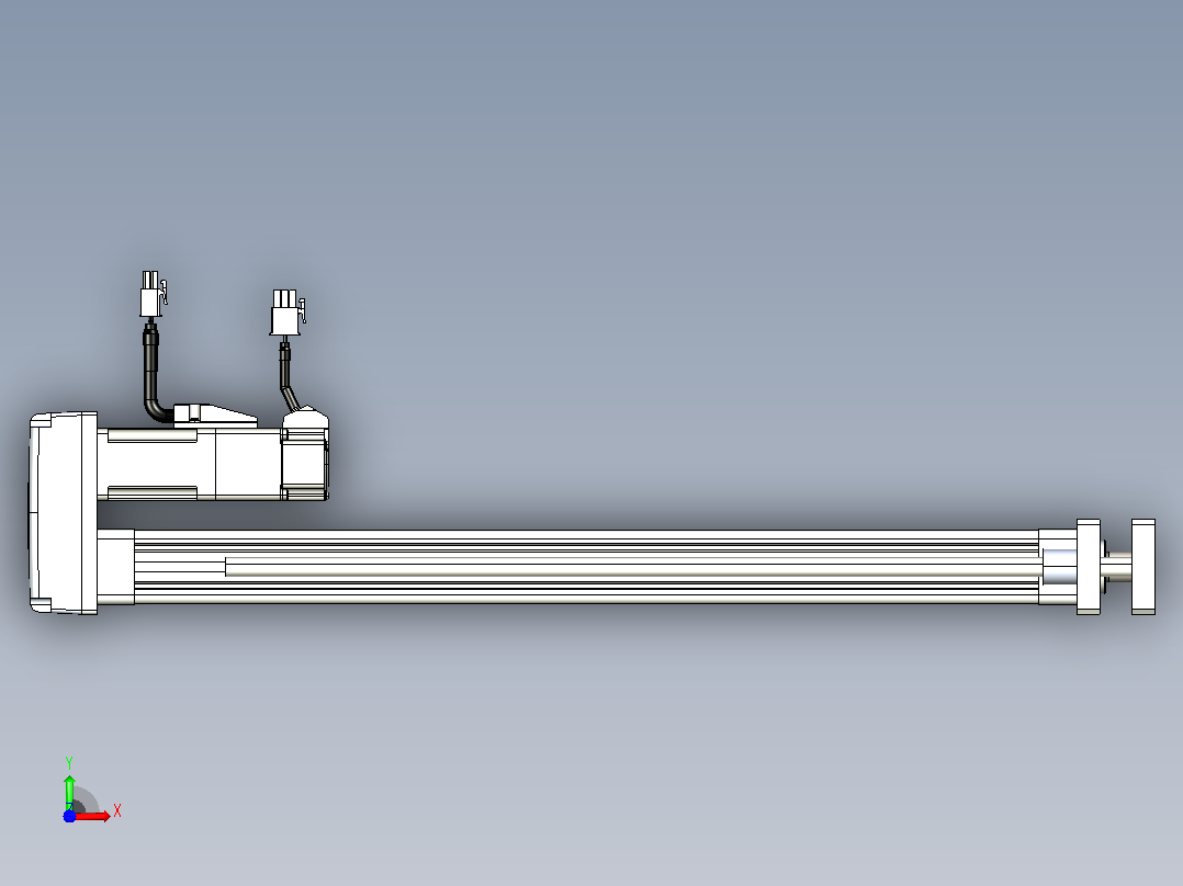轻载电动缸TPA-ESR25-1002C-L400-MR-QDX-W-P10-C3前视图
