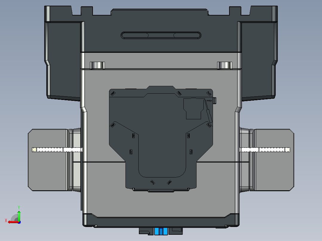 NXC-120～225交流接触器三维模型202204后视图
