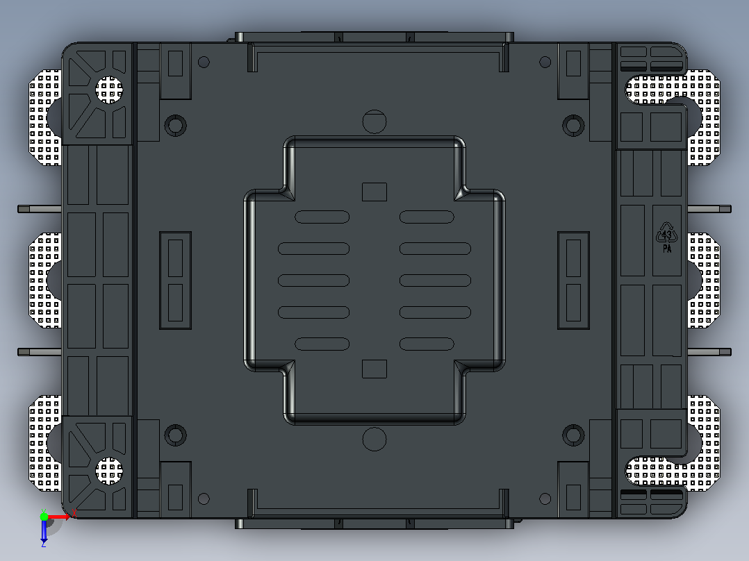 NXC-120～225交流接触器三维模型202204俯视图