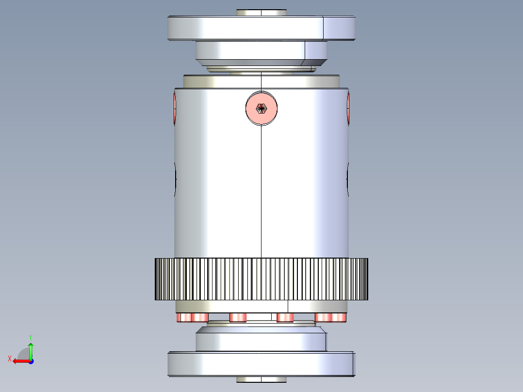 差速器3D模型后视图