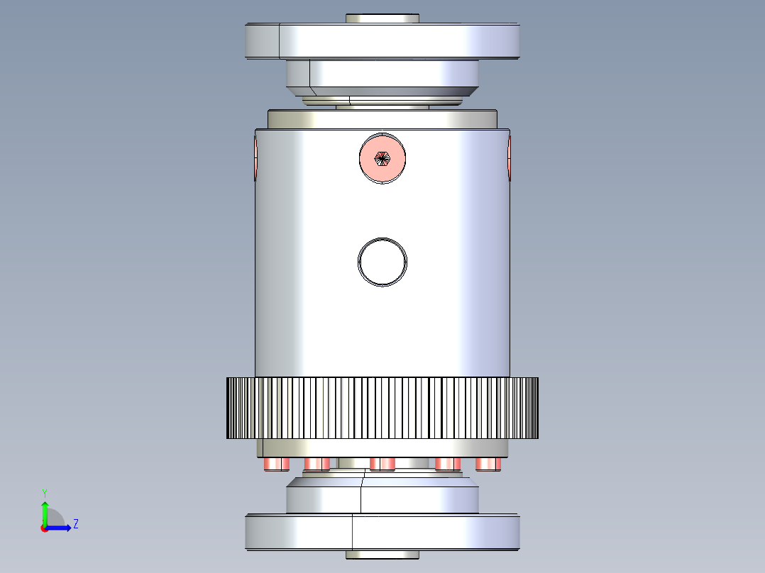 差速器3D模型左视图
