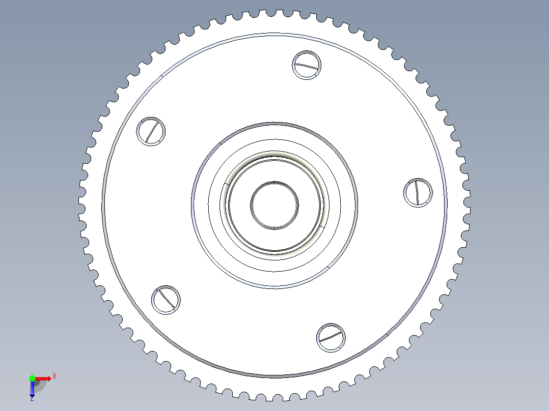 差速器3D模型俯视图