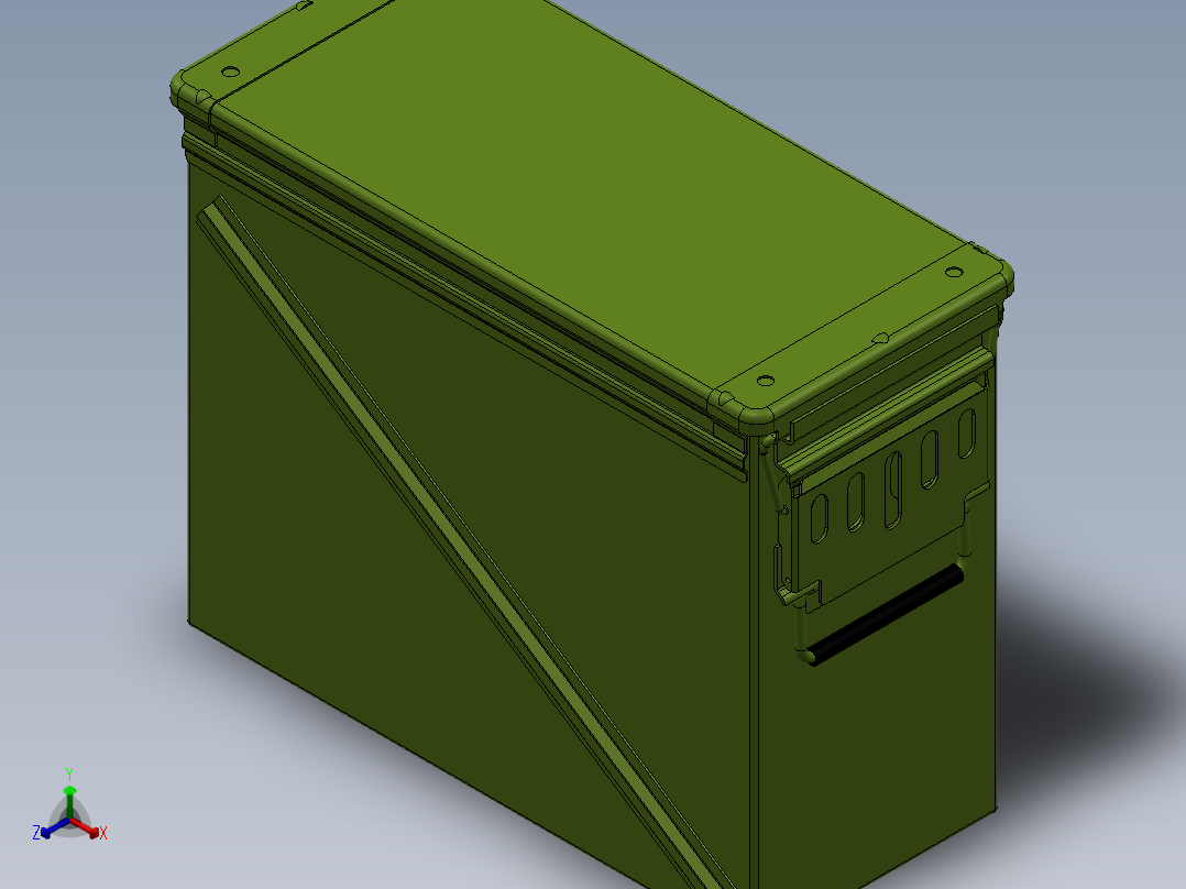 solidworks 大容量弹箱设计