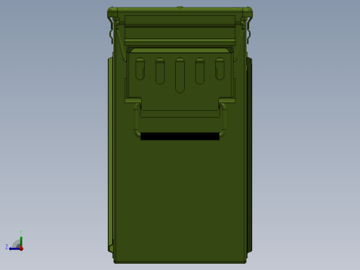 solidworks 大容量弹箱设计右视缩略图