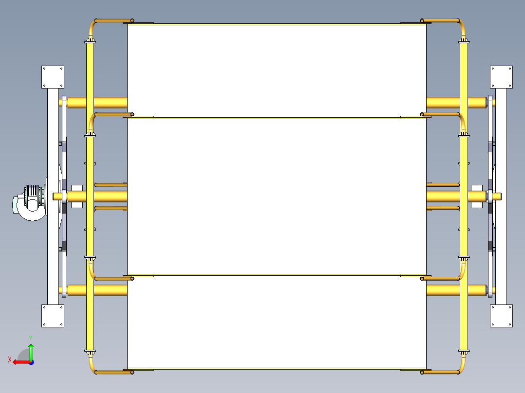 多级停车系统后视图