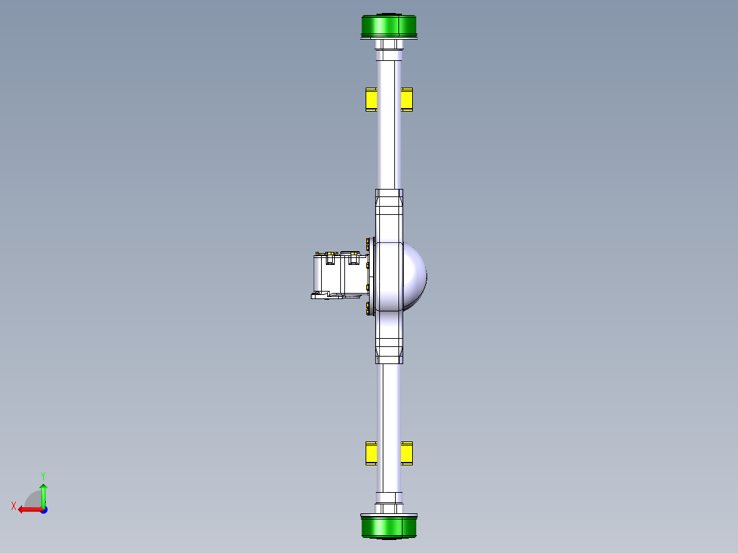新能源电动车驱动桥设计【三维CATIA+CAD图纸+说明书】后视图