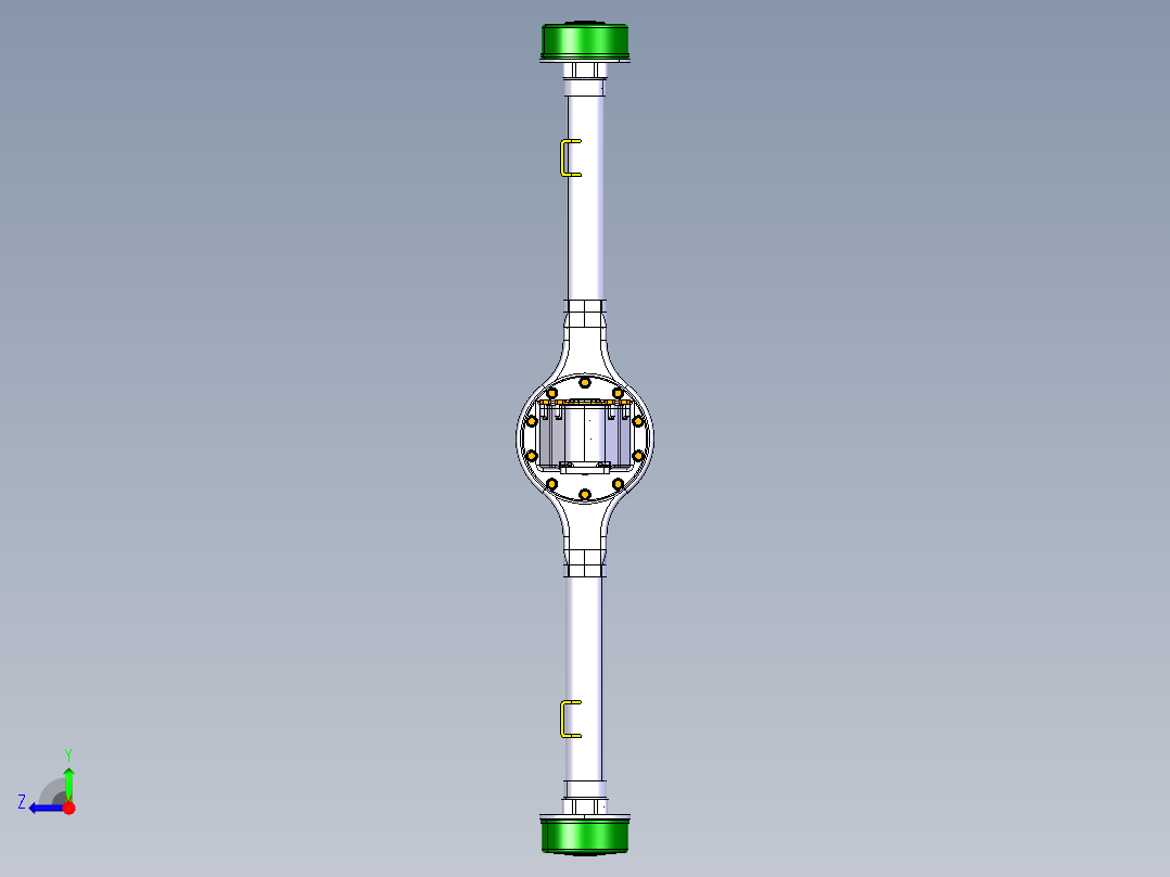 新能源电动车驱动桥设计【三维CATIA+CAD图纸+说明书】右视图