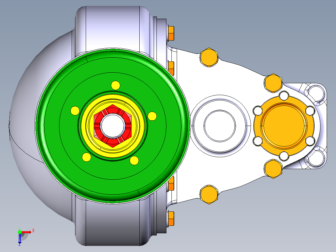 新能源电动车驱动桥设计【三维CATIA+CAD图纸+说明书】俯视图