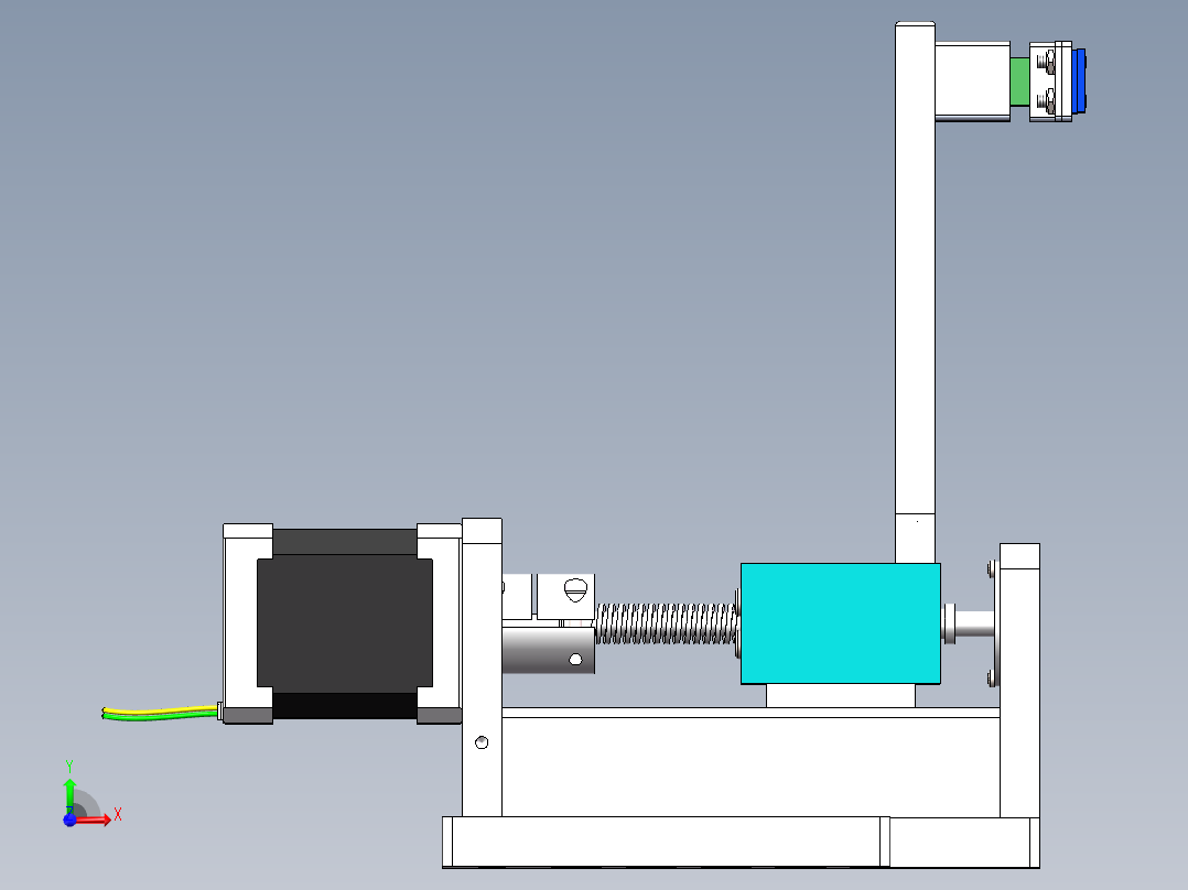 萼端传感器前视图